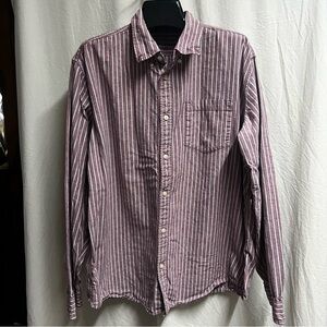 Eddie Bauer Legend Wash Classic Striped Button Down Shirt Men's XL